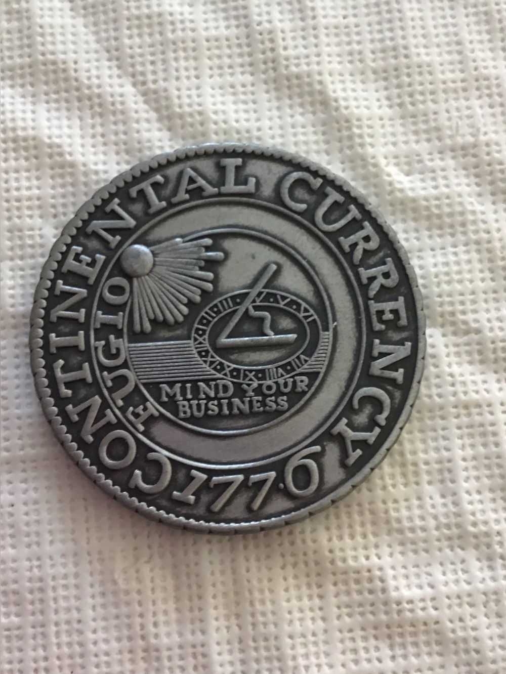 Continental Currency Copy 1776;Token Fabio Commemorative Coin. USA